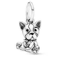 
                        
                          Load image into Gallery viewer, Pandora Jewelry Bulldog Puppy Dog Dangle Sterling Silver Charm - JOY2ESpree
                        
                      