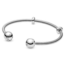 
                        
                          Cargar imagen en el visor de la galería, Pandora Jewelry Snake Chain Style Open Bangle Sterling Silver Bracelet - JOY2ESpree
                        
                      