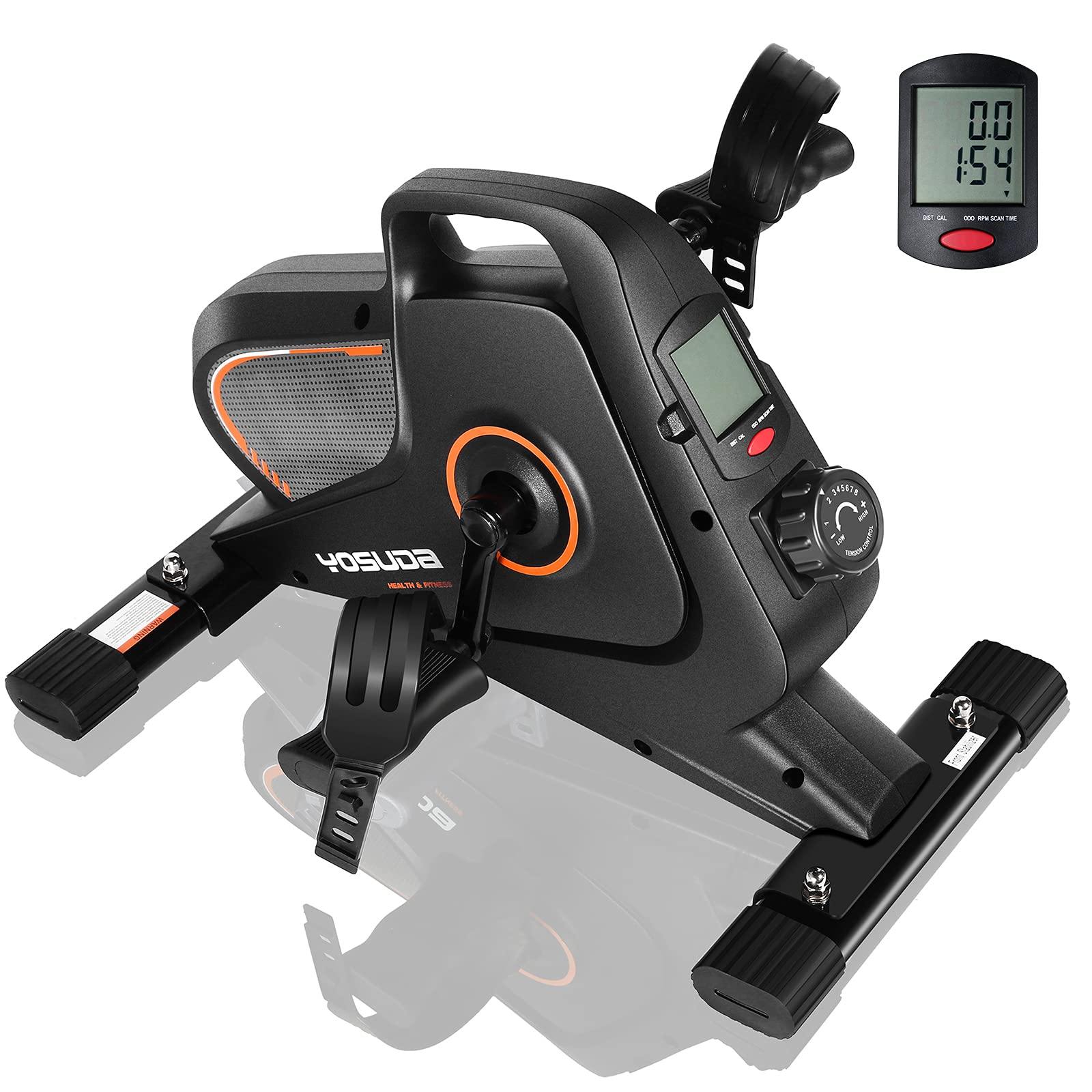 YOSUDA Under Desk Bike Pedal Exerciser - Magnetic Mini Exercise Bike for Arm /Leg Exercise, Desk Pedal Bike for Home/ Office Workout - JOY2ESpree