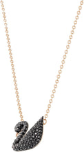 
                        
                          將圖片載入圖庫檢視器 SWAROVSKI Women's Iconic Swan Jewelry Collection, Rose Gold Tone Finish, Black Crystals - JOY2ESpree
                        
                      