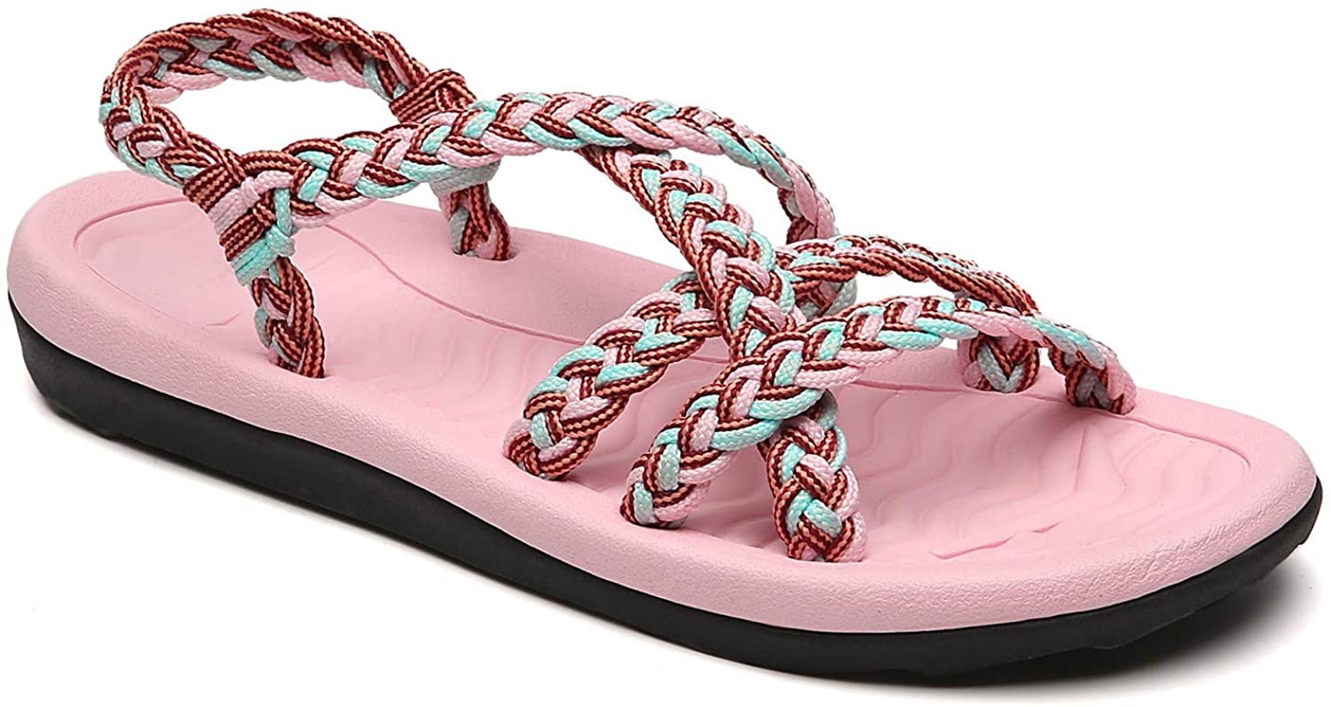 MEGNYA Women's Comfortable Walking Sandals with Arch Support Waterproof for Walking/Hiking/Travel/Wedding/Water Spot/Beach