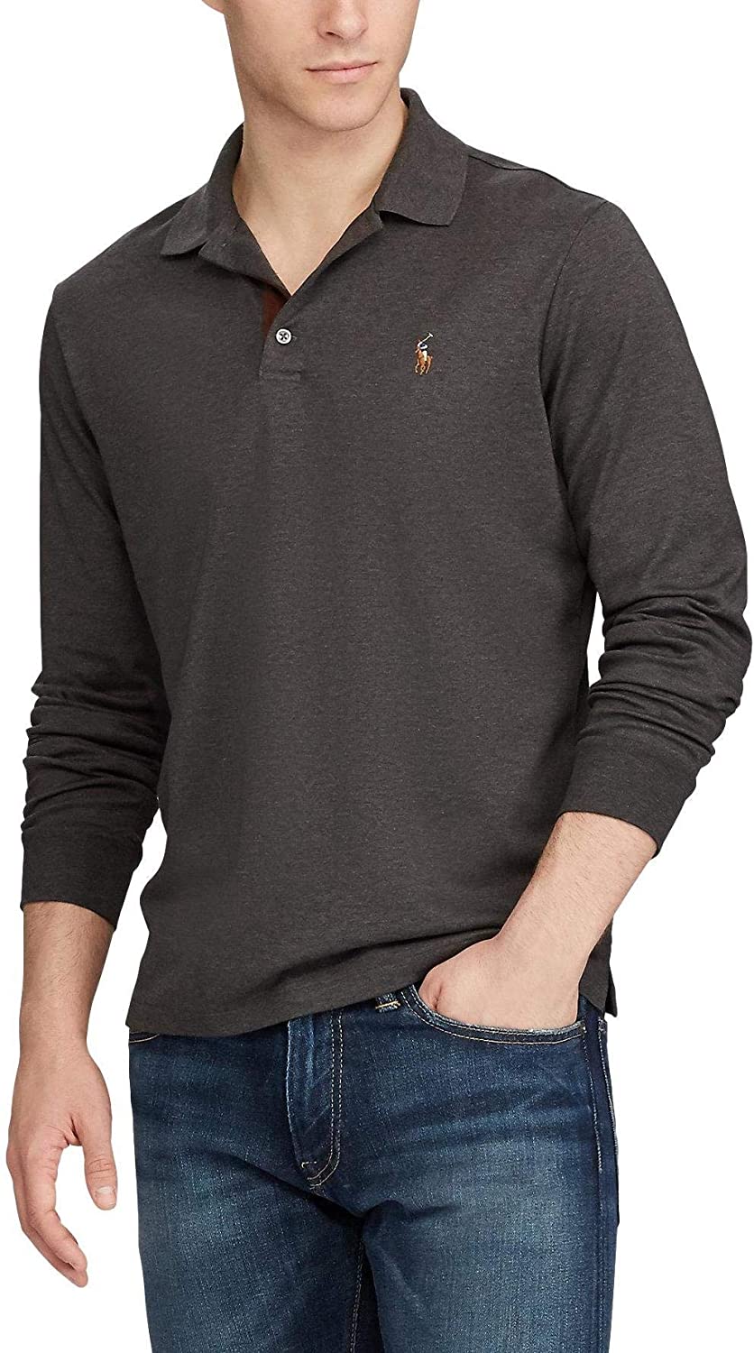 POLO RALPH LAUREN Men's Long Sleeve Mesh Polo Shirt