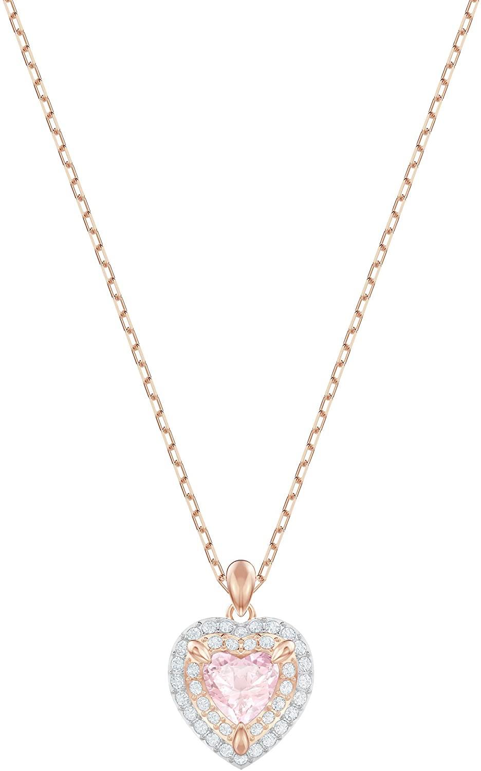 SWAROVSKI Women's One Heart Crystal Jewelry Collection, Rose Gold Tone Finish - JOY2ESpree