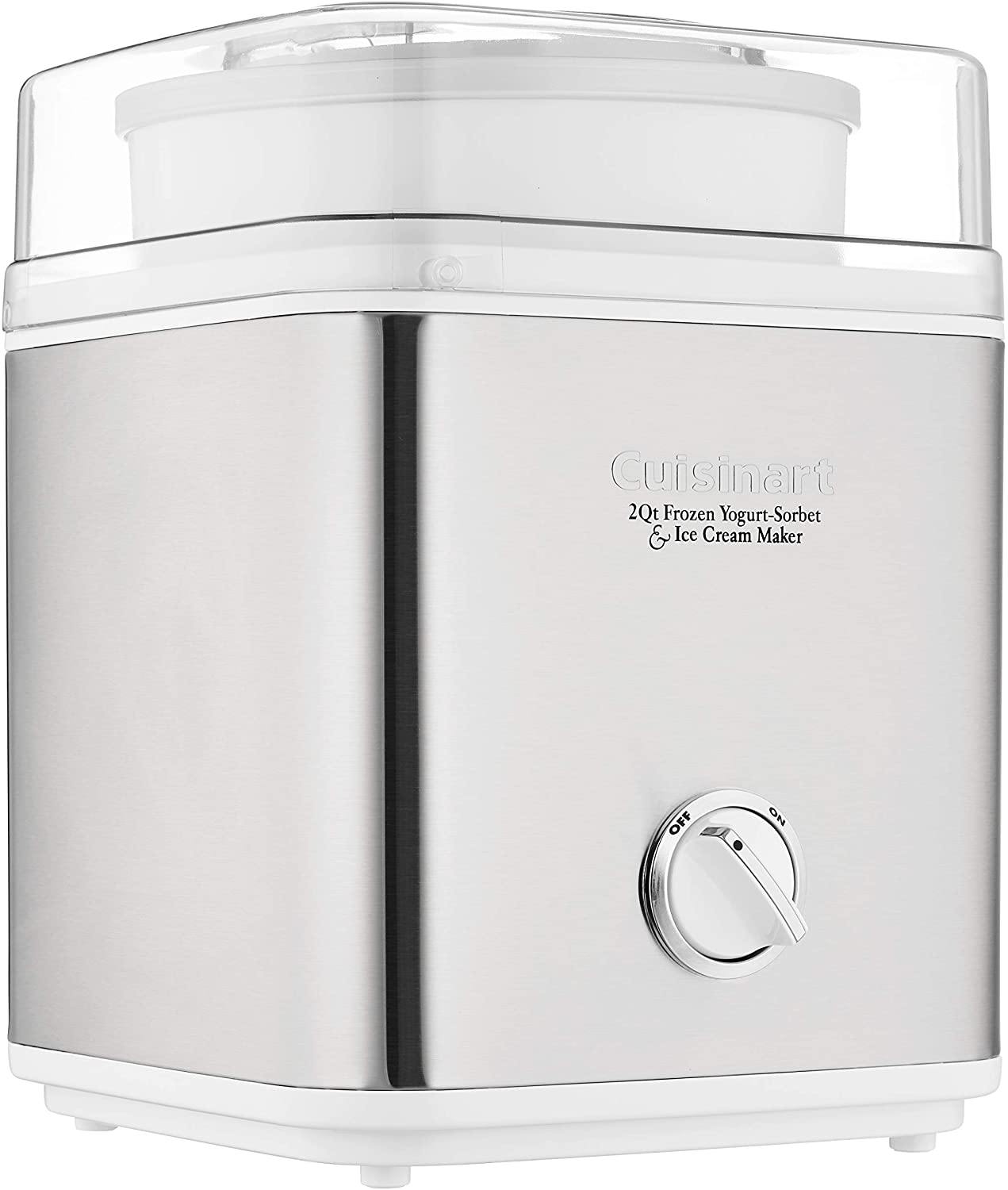 Cuisinart ICE-30BC Pure Indulgence 2-Quart Automatic Frozen Yogurt, Sorbet, and Ice Cream Maker - Silver (ICE-30BCP1) - JOY2ESpree