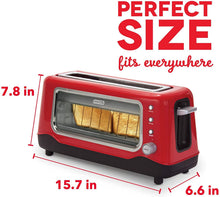 
                        
                          Cargar imagen en el visor de la galería, Dash Clear View Toaster: Extra Wide Slot Toaster with Stainless Steel Accents + See Through Window - JOY2ESpree
                        
                      
