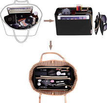 
                        
                          Load image into Gallery viewer, Purse Organizer, Purse Organizer Insert With 2 Metal Zipper, Bag Organizer With RFID Blocking Pocket Purse Organizer insert
                        
                      