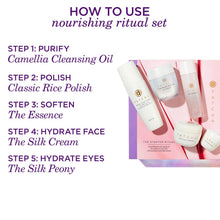 
                        
                          Load image into Gallery viewer, Tatcha The Starter Ritual Set - Balancing for Normal to Oily Skin: Includes Pure One Step Camellia Cleansing Oil, Rice Polish
                        
                      