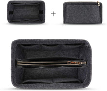
                        
                          Load image into Gallery viewer, MA STRAP Purse Organizer with Detachable Zipper Pouch Multipurpose Felt Insert Bag Fit Speedy Neverfull Longchamp Tote
                        
                      