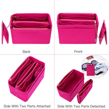 
                        
                          Load image into Gallery viewer, Purse Organizer, Purse Organizer Insert With 2 Metal Zipper, Bag Organizer With RFID Blocking Pocket Purse Organizer insert
                        
                      
