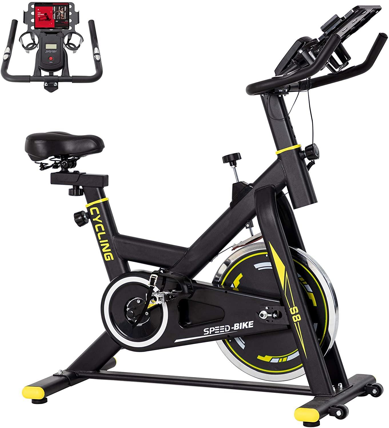 BINHIA Exercise Bike Indoor Cycling Bike Stationary - Cycle Bike with Ipad Mount &Comfortable Seat Cushion - JOY2ESpree