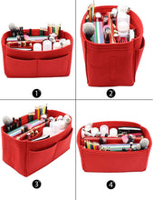 
                        
                          Cargar imagen en el visor de la galería, Felt Purse Bag Organizer Insert with zipper Bag Tote Shaper Fit Speedy Neverfull MM GM
                        
                      
