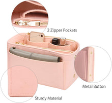 
                        
                          画像をギャラリービューアに読み込む, APSOONSELL Felt Purse Organizer Insert with Card Case, Tote Handbag Organizer Bag Insert with Zipper
                        
                      