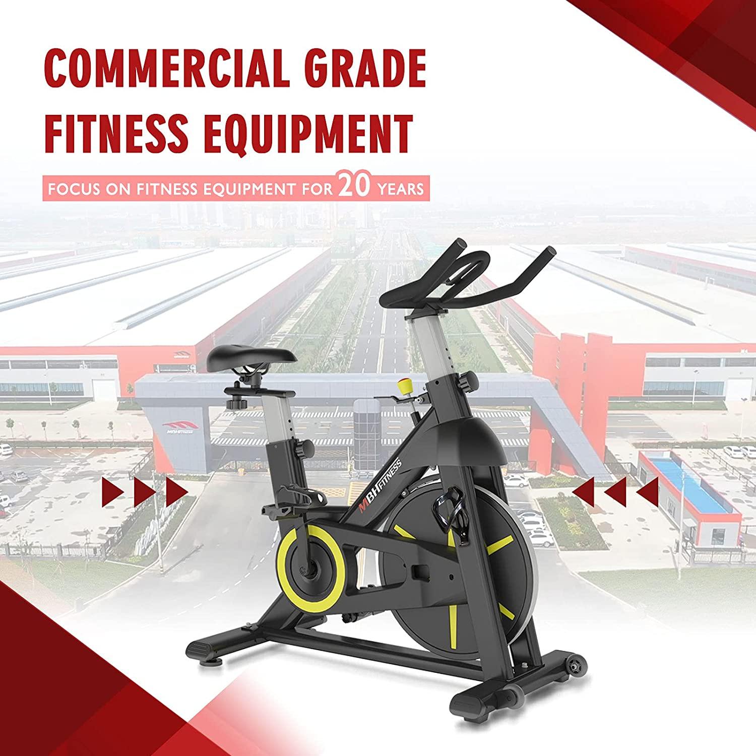 MBH Fitness Magnetic Exercise Bike Stationary, Indoor Cycling Bike for Home Gym Use - JOY2ESpree