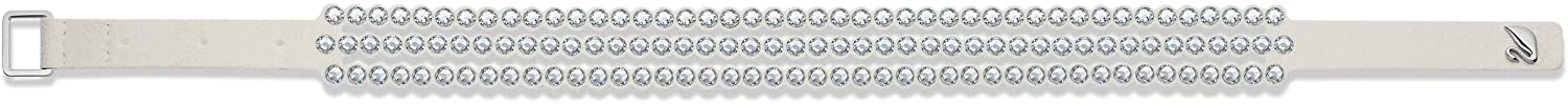 SWAROVSKI Women's Leather Look Crystal Power Bracelet Collection - JOY2ESpree