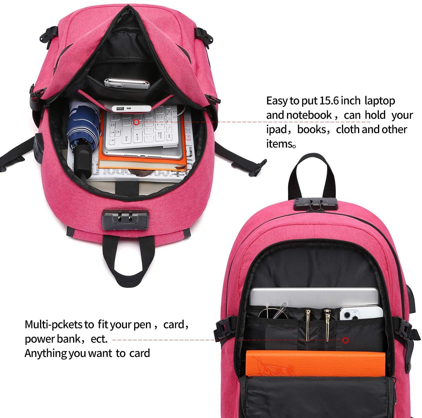 Laptop Backpack,Business Travel Anti Theft Backpack for Men Women with USB Charging Port - JOY2ESpree