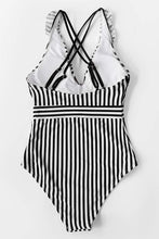 
                        
                          Load image into Gallery viewer, CUPSHE Women's V Neck One Piece Swimsuit Ruffled Back Cross Swimwear
                        
                      