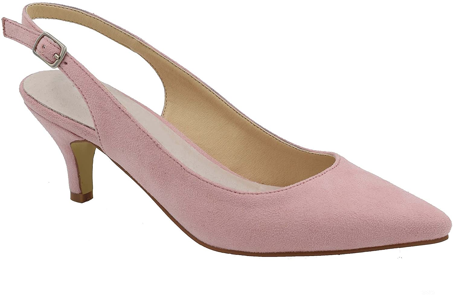 Greatonu Womens Slingback Dress Pump