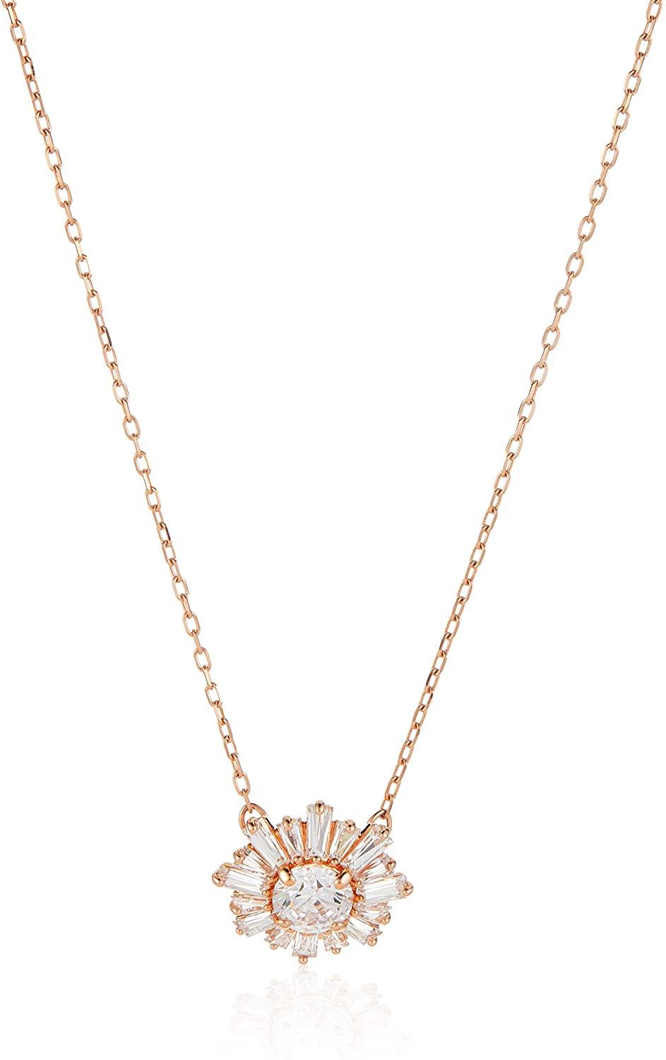 SWAROVSKI Women's Sunshine Jewelry Collection, Rose Gold Tone Finish, Clear Crystals - JOY2ESpree