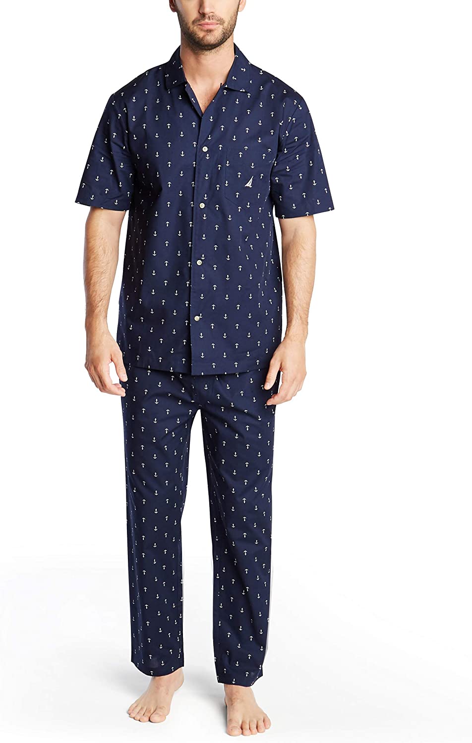 Nautica Men's Soft Woven 100% Cotton Elastic Waistband Sleep Pajama Pant - JOY2ESpree