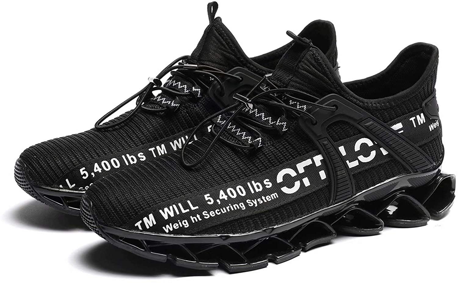 Pozvnn Mens Blade Sneakers Athletic Running Shoes Non Slip Walking Fashion Tennis Shoes