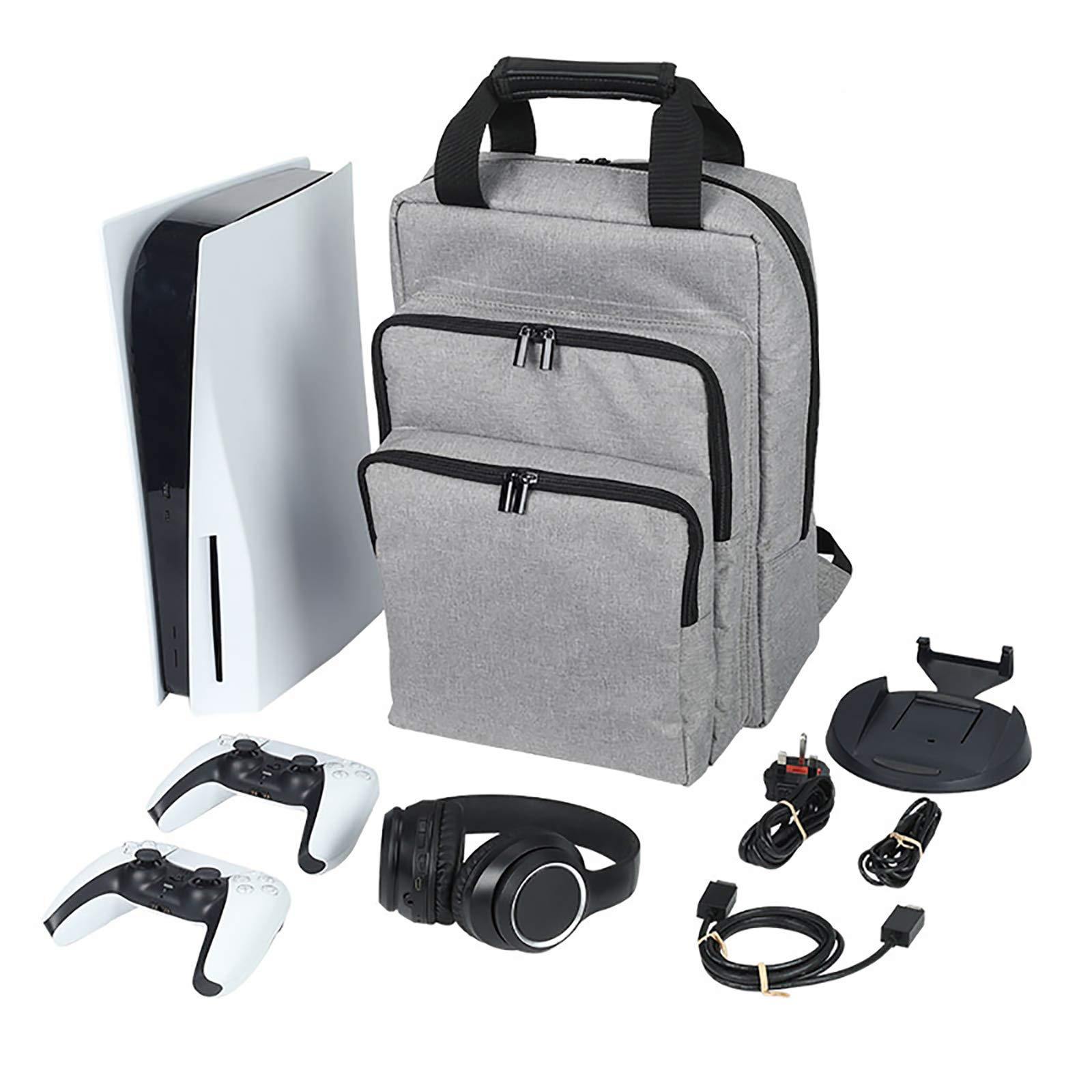 DYCLE Storage Bag for PS5 Console Shoulder Bag for Playstation 5 PS5 Game Protective Travel Backpack Waterproof Carrying case for PS5 Game Console - JOY2ESpree
