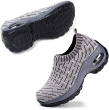 
                        
                          Load image into Gallery viewer, STQ Slip On Breathe Mesh Walking Shoes Women Fashion Sneakers Comfort Wedge Platform Loafers
                        
                      