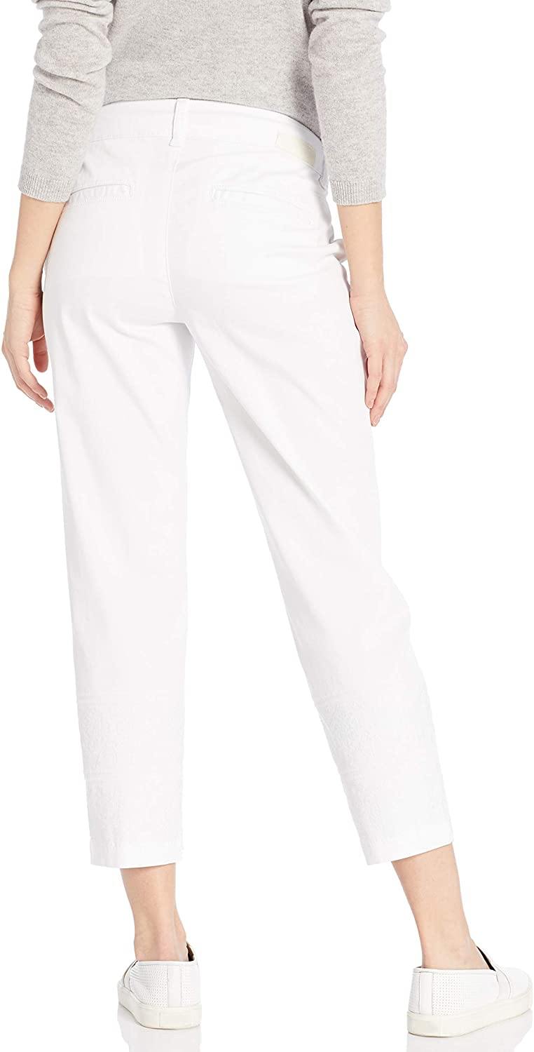 Jag Jeans Women's Flora Chino Crop with Embroidery