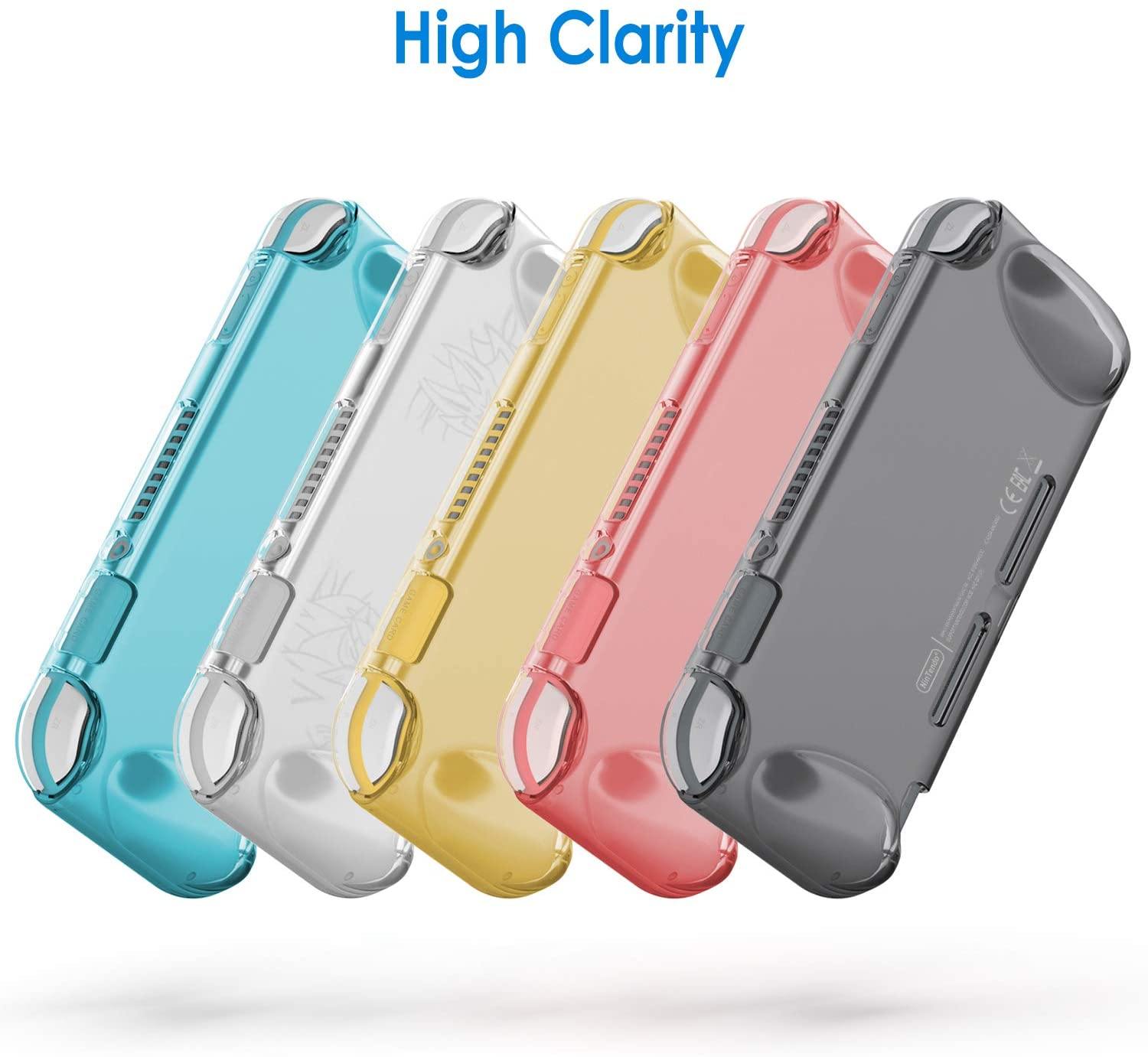 JETech Protective Case for Nintendo Switch Lite 2019, Grip Cover with Shock-Absorption and Anti-Scratch Design, HD Clear - JOY2ESpree