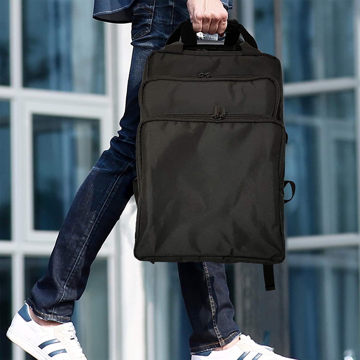 PS5 Carrying Case Portable Shockproof PS5 Travel Bag Compatible with Playstation 5 Console, 3 Layers Travel Backpack Large Capacity Storage Bag - JOY2ESpree