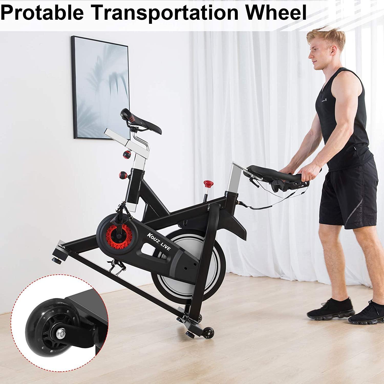 KOUZ LIVE Exercise Bikes Magnetic Resistance, Indoor Stationary Bikes for Home Workout - JOY2ESpree