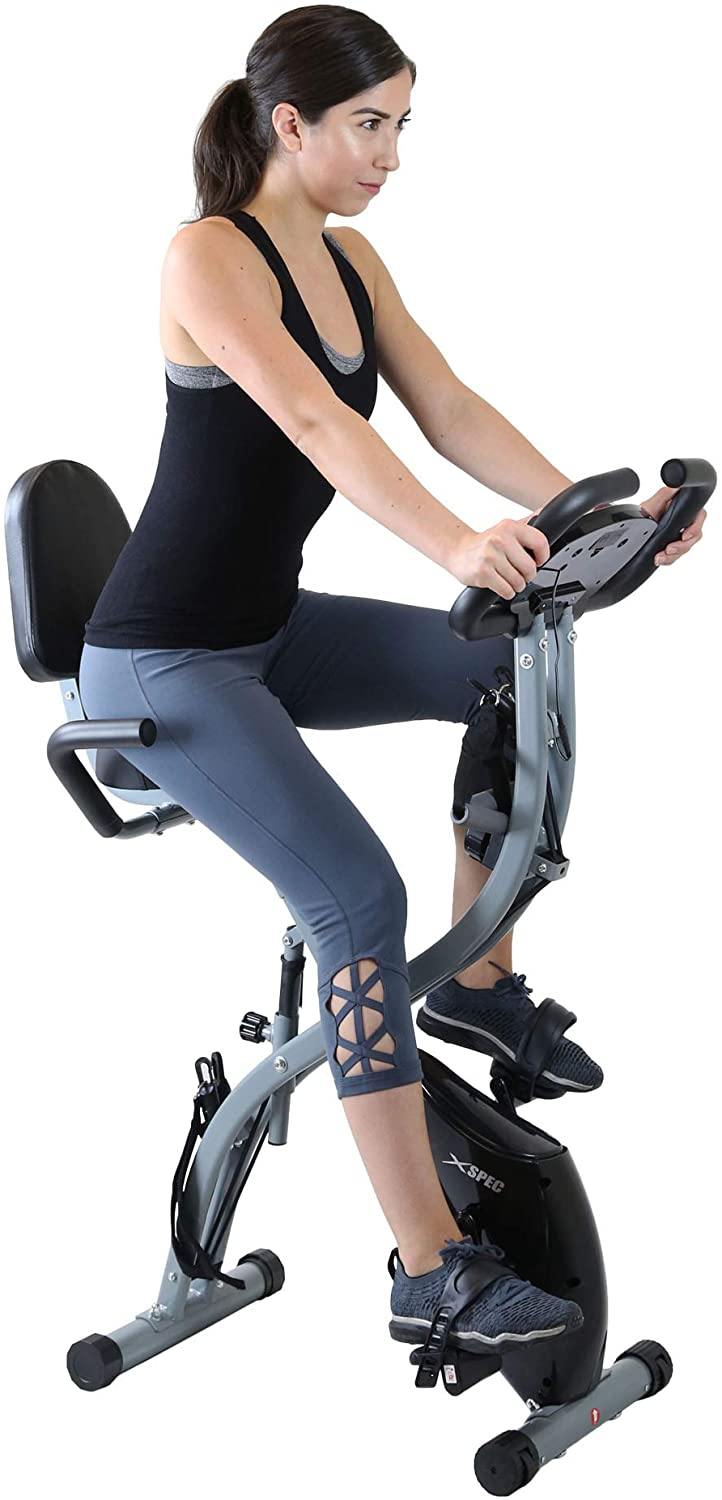 Xspec Recumbent Upright Indoor Cycling Foldable Stationary Exercise Bike - JOY2ESpree