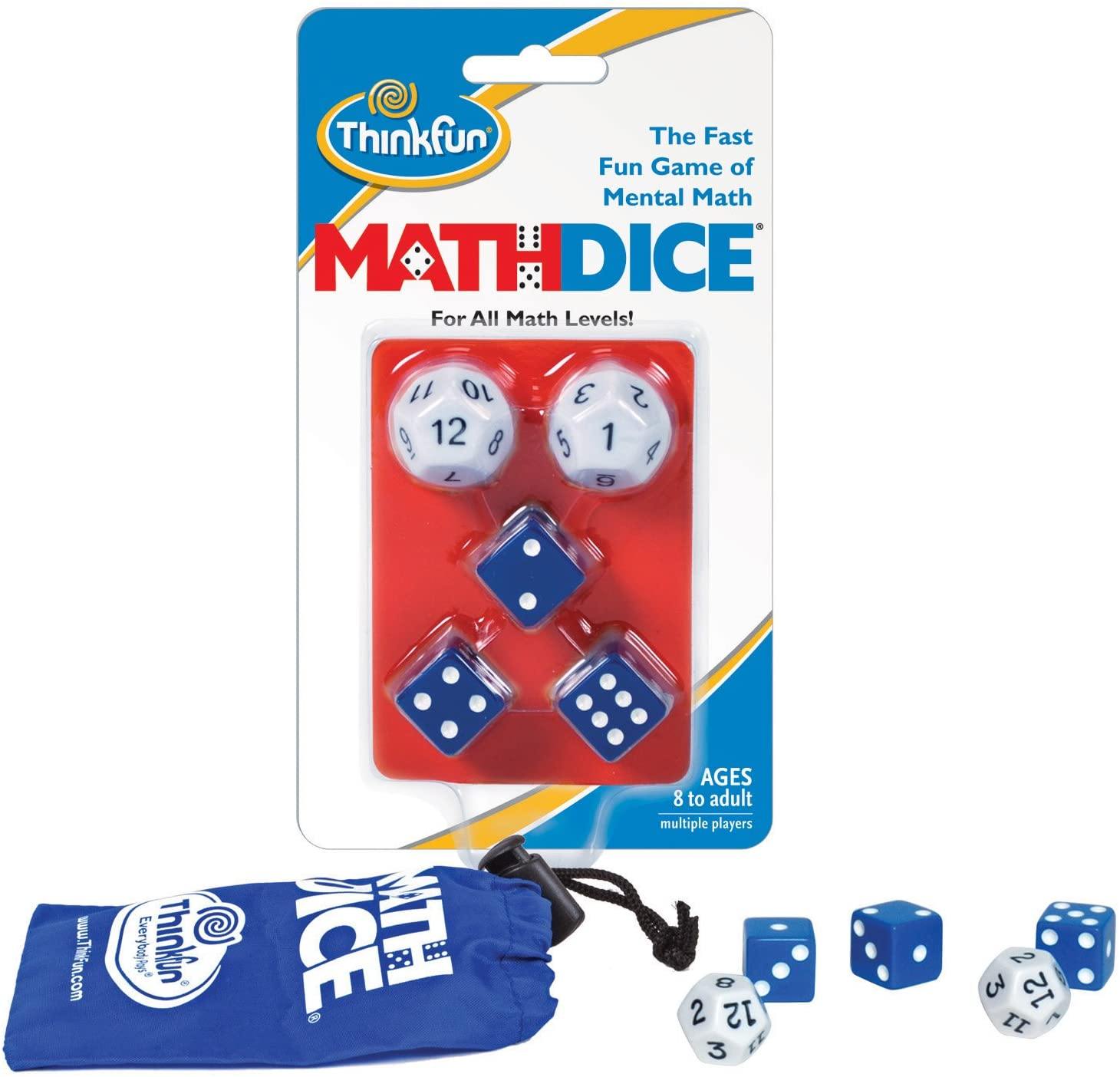 Think Fun Math Dice Junior Game for Boys and Girls Age 6 and Up - Teachers Favorite and Toy of the Year Nominee - JOY2ESpree