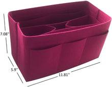 
                        
                          Load image into Gallery viewer, Felt Tote Bag Organizer Insert with Pockets, Handbag Purse Shaper, fits Neverfull, Speedy, Longchamp, etc.
                        
                      