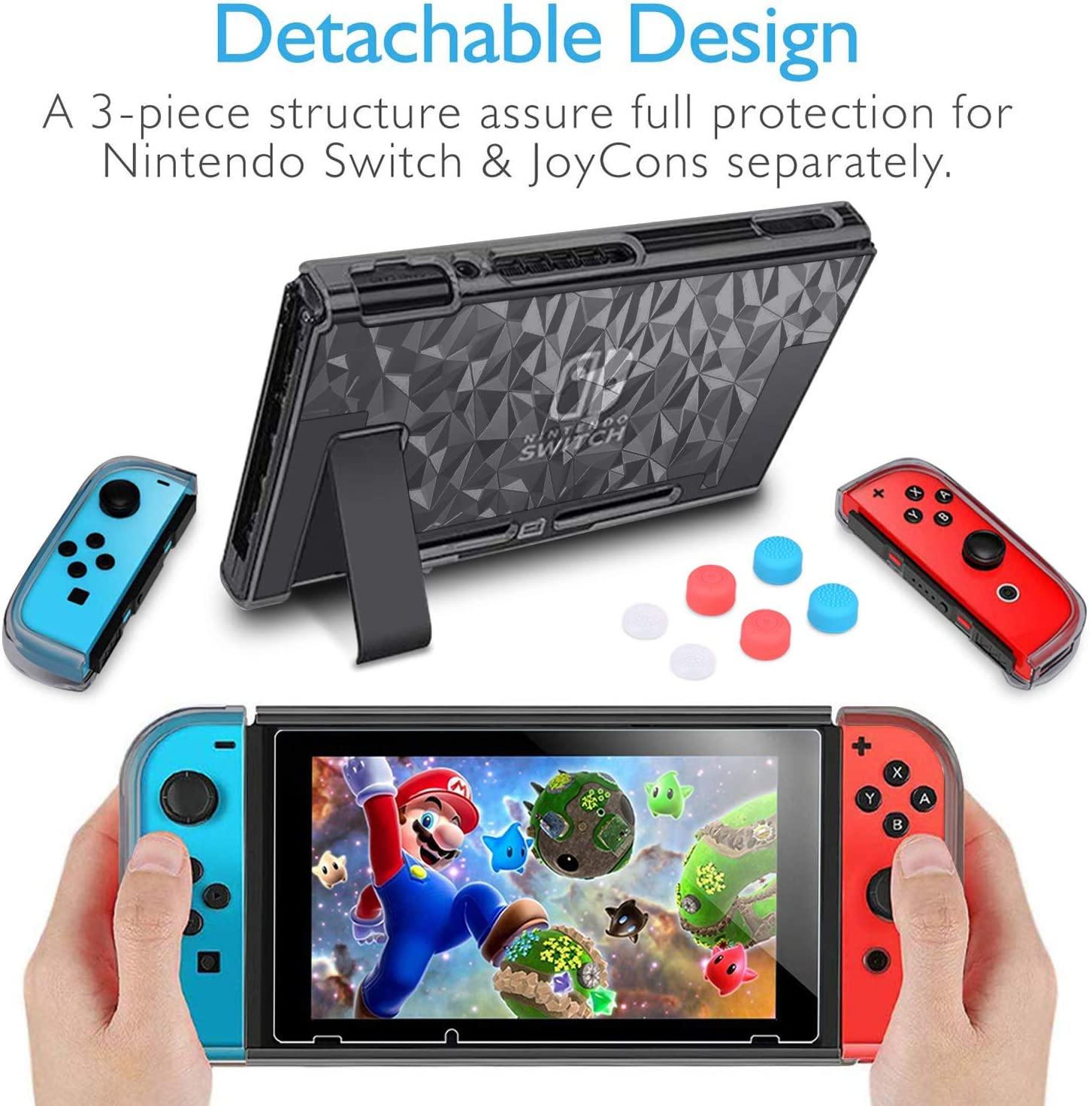 HEYSTOP Switch Case for Nintendo Switch Case Dockable with Screen Protector - JOY2ESpree