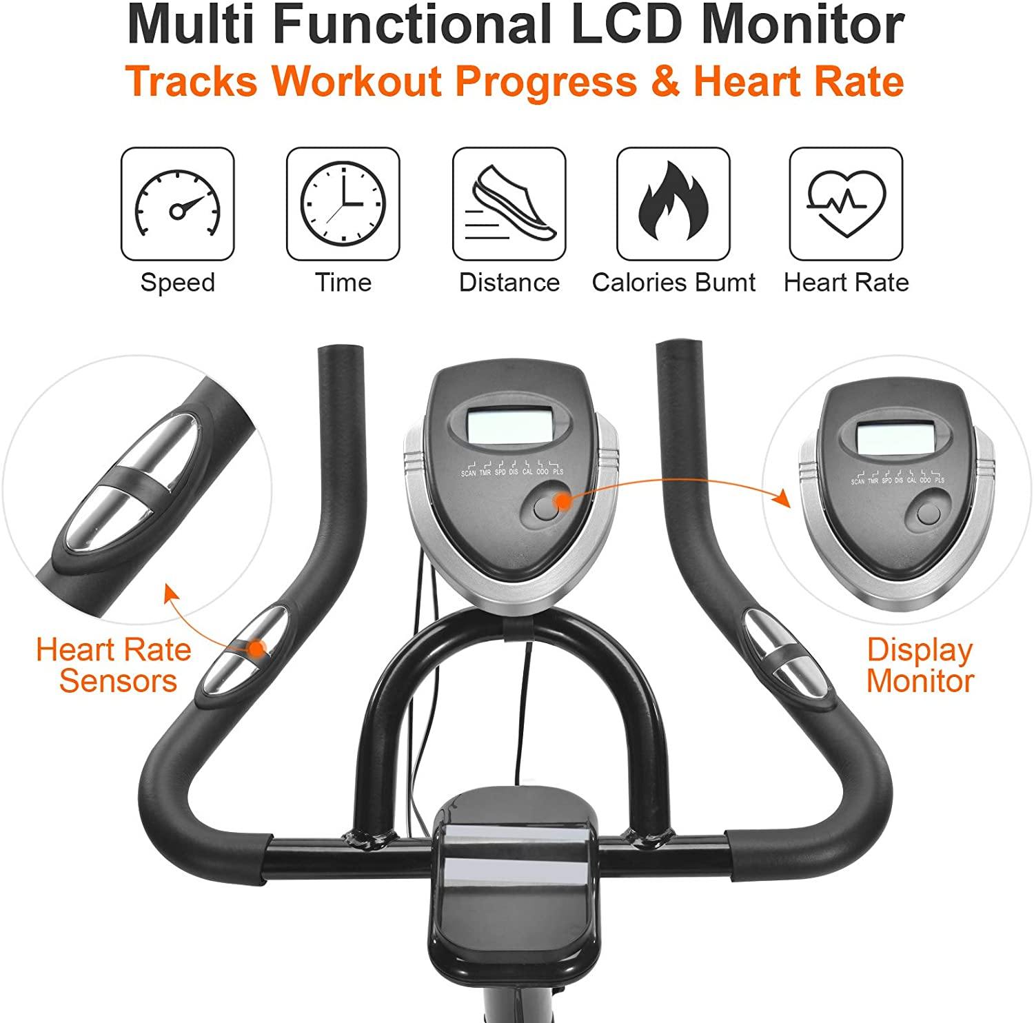 IDEER LIFE Indoor Cycling Bike Stationary Exercise Bike for Home Cardio Workout Smooth Drive - JOY2ESpree