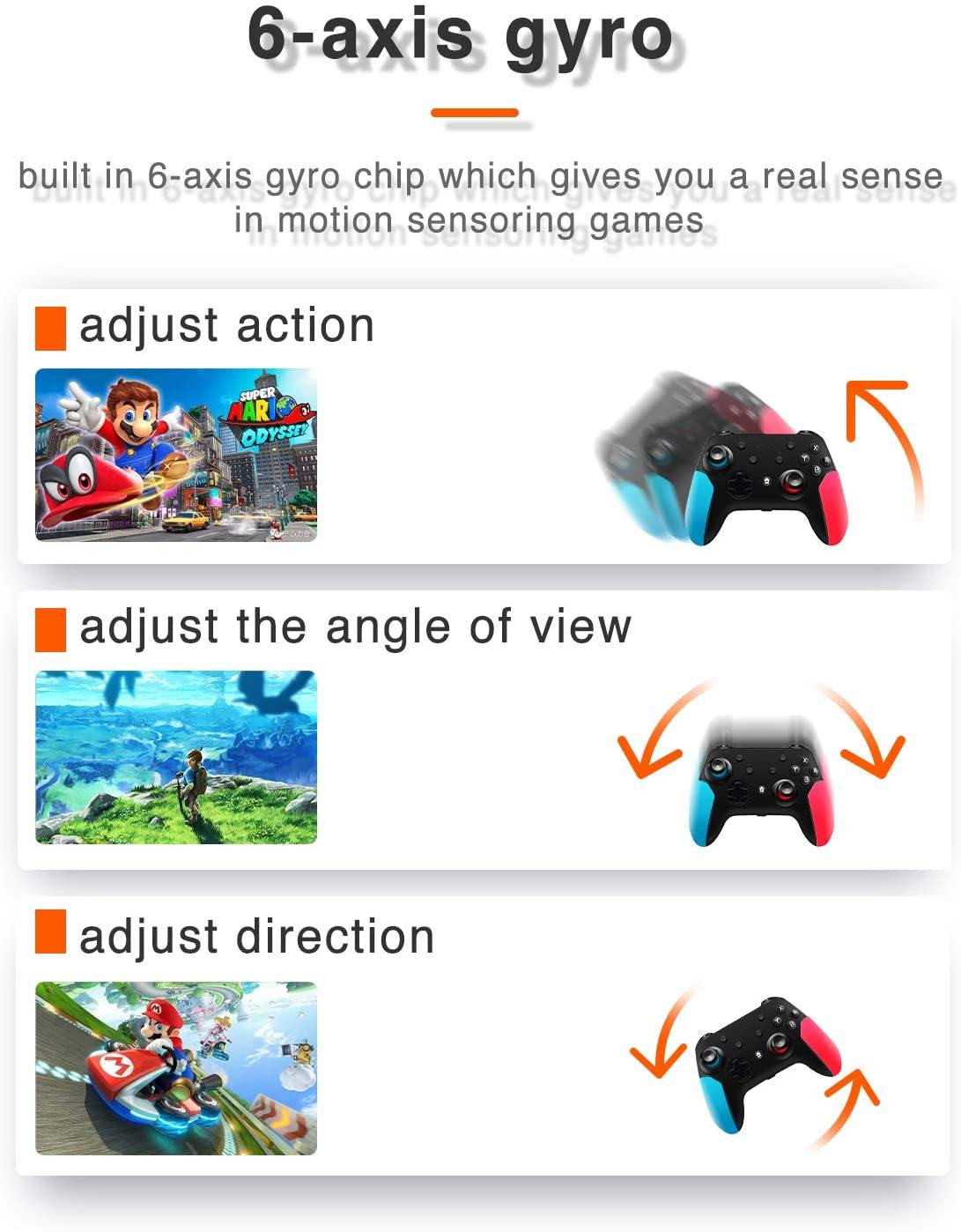 Wireless Switch Pro Controller for Nintendo Switch with Adjustable Turbo Function - JOY2ESpree