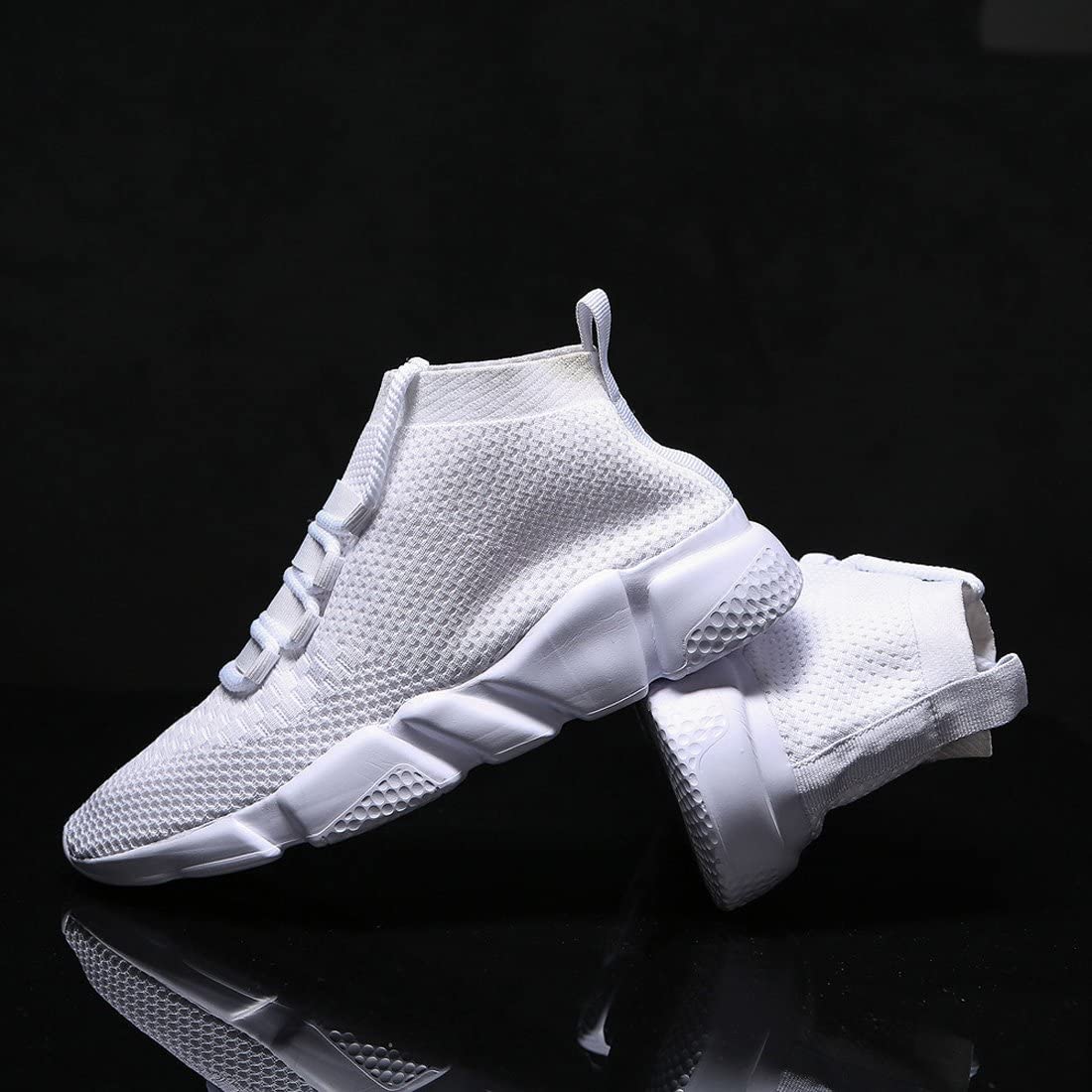 Mevlzz Mens Casual Athletic Sneakers Knit Running Shoes Tennis Shoe for Men Walking Baseball Jogging