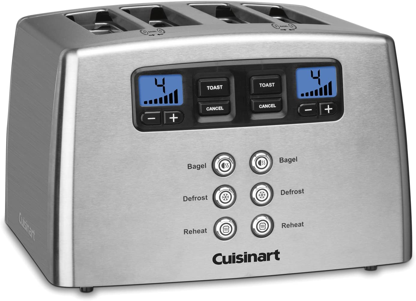 Cuisinart Touch to Toast Leverless toaster, 4-Slice, Brushed Stainless Steel - JOY2ESpree
