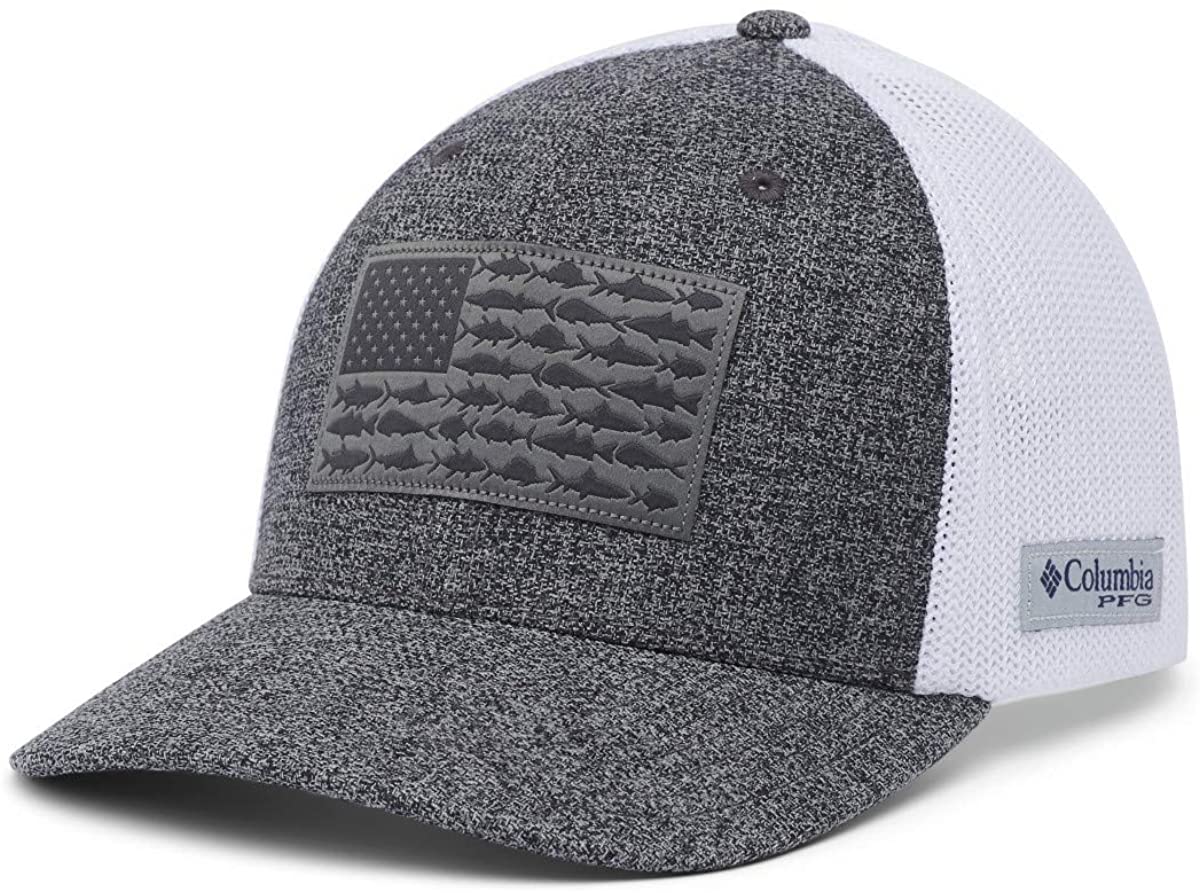 Columbia Unisex-Adult PFG Mesh Fish Flag Ball Cap