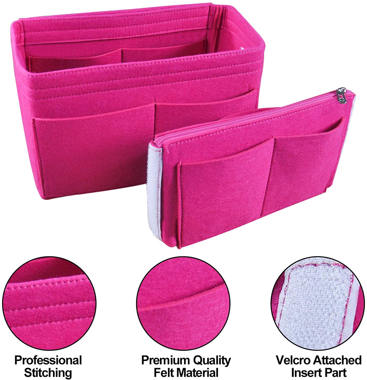 Purse Organizer Insert, Handbag & Tote Organizer, Bag in Bag, Perfect for Speedy Neverfull and More