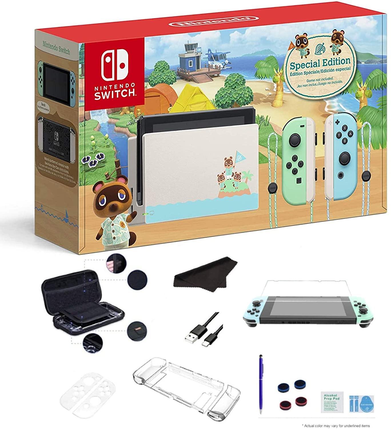 Newest Nintendo Switch Console with Neon Blue and Neon Red Joy-Con + Mario Kart 8 Deluxe - JOY2ESpree
