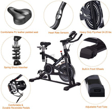 
                        
                          Load image into Gallery viewer, IDEER LIFE Indoor Cycling Bike Stationary Exercise Bike for Home Cardio Workout Smooth Drive - JOY2ESpree
                        
                      