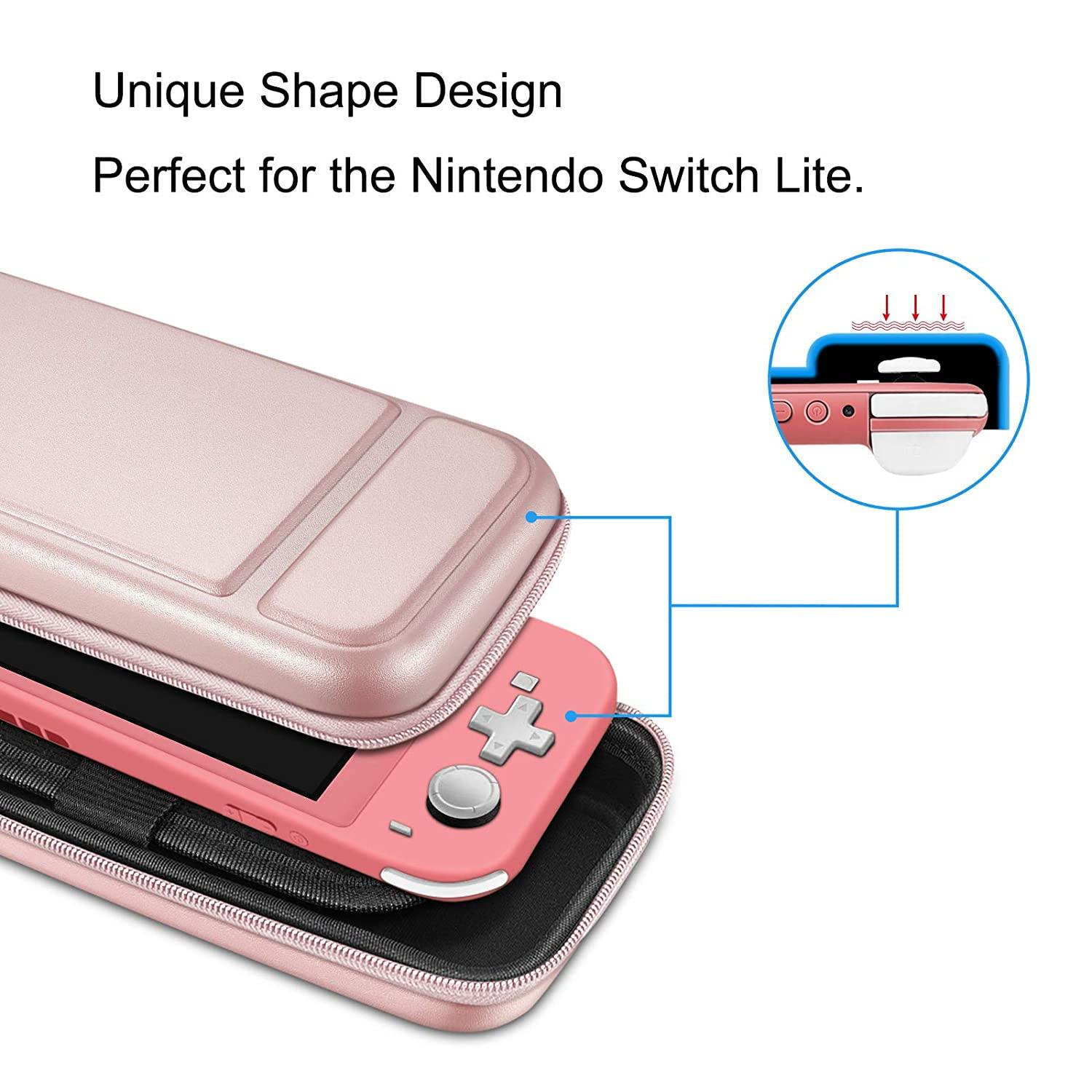 Fintie Carry Case for Nintendo Switch Lite 2019 - [Shockproof] Hard Shell Protective Cover Bag with 15 Game Card/2 Micro SD Card Slots - JOY2ESpree