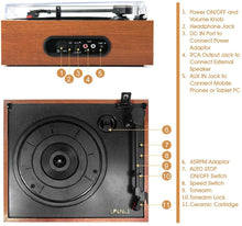 
                        
                          Muat gambar ke penampil Galeri, LP&amp;No.1 Portable Suitcase Turntable with Stereo Speaker,3 Speeds Belt-Drive Vinyl Record Player Black - JOY2ESpree
                        
                      