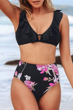 
                        
                          गैलरी व्यूवर में इमेज लोड करें, CUPSHE Women's High Waist Bikini Swimsuit Ruffle Floral Print Two Piece Bathing Suit
                        
                      