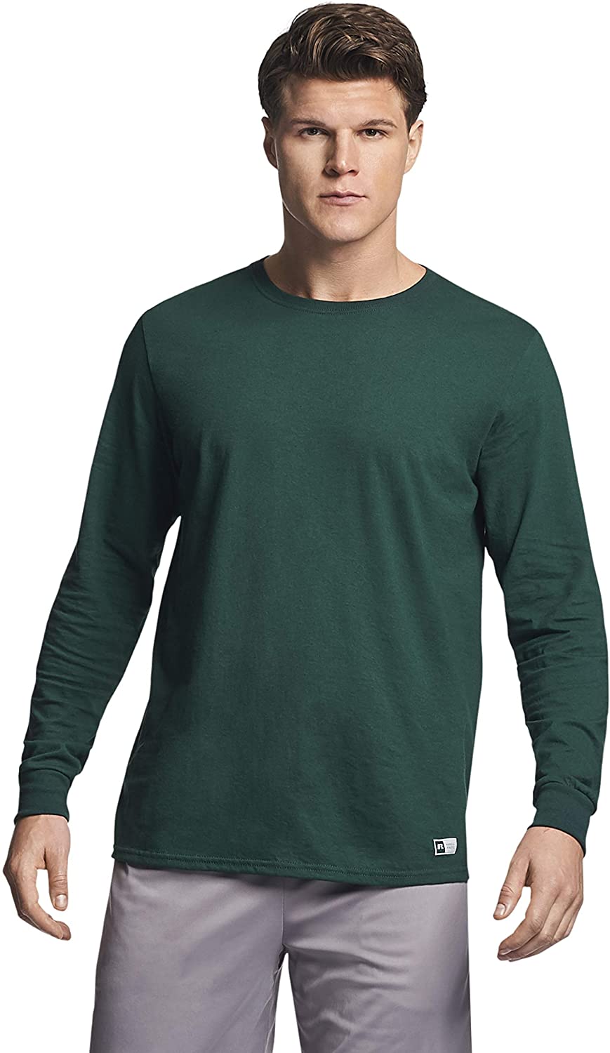 Russell Athletic Men's Cotton Performance Long Sleeve T-Shirts