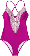 
                        
                          Muat gambar ke penampil Galeri, CUPSHE Fashion Women's Ladies Vintage Lace Bikini Sets Beach Swimwear Bathing Suit
                        
                      