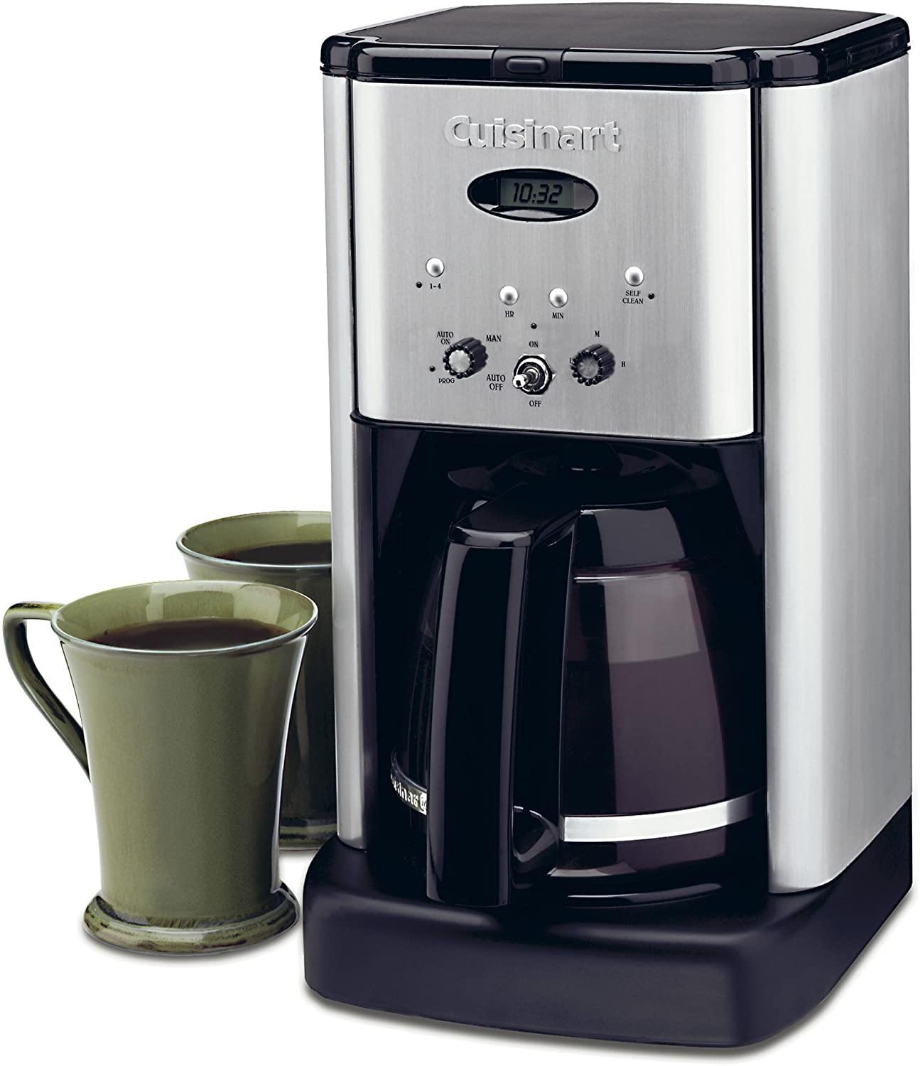 Cuisinart DCC-1200 Brew Central 12 Cup Programmable Coffeemaker, Black/Silver - JOY2ESpree
