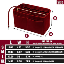 
                        
                          Load image into Gallery viewer, Purse Organizer Insert with Zipper Felt Bag Organizer Handbag Organizer Insert Bag In Bag Organizer
                        
                      