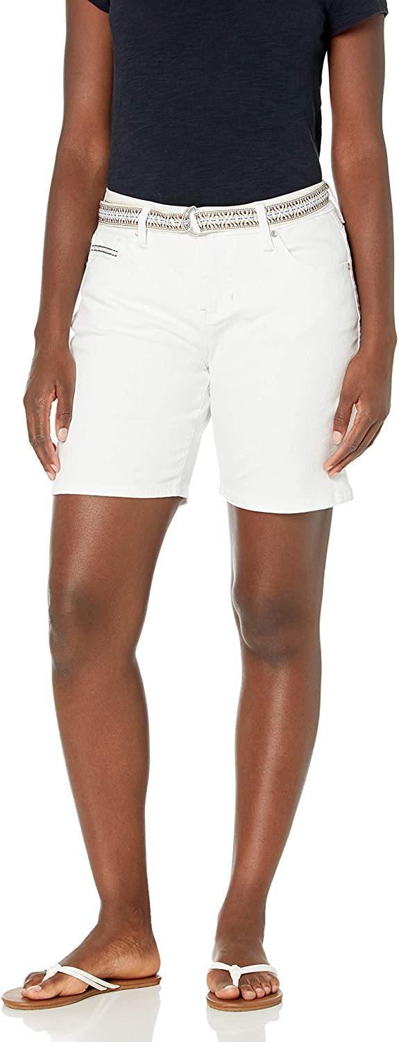 Jag Jeans Women's Demi 8" Belted Boyfriend Short